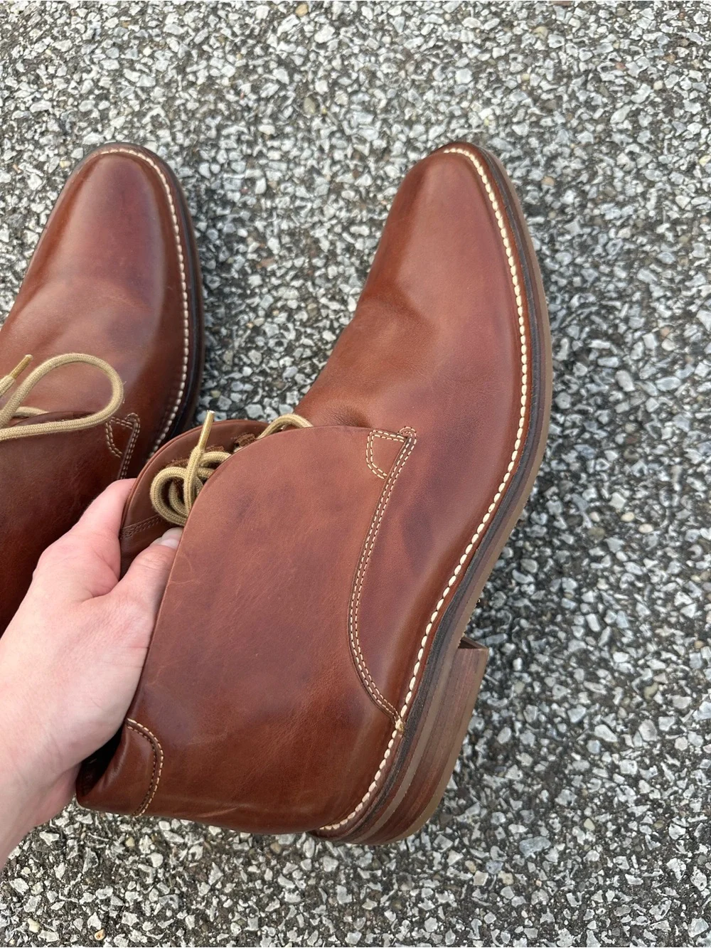 Cole Haan Men's Brown Leather Chukka Boots - Classic Casual Dress Shoe Size 11